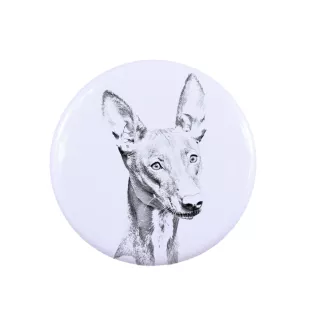 Pharaoh Hound, Kelb tal-Fenek - pin with your dog, add your own photo, Art-Dog brand
