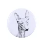 Pharaoh Hound, Kelb tal-Fenek - pin with your dog, add your own photo, Art-Dog brand