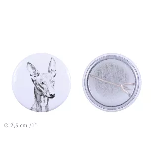 Pharaoh Hound, Kelb tal-Fenek - pin with your dog, add your own photo, Art-Dog brand