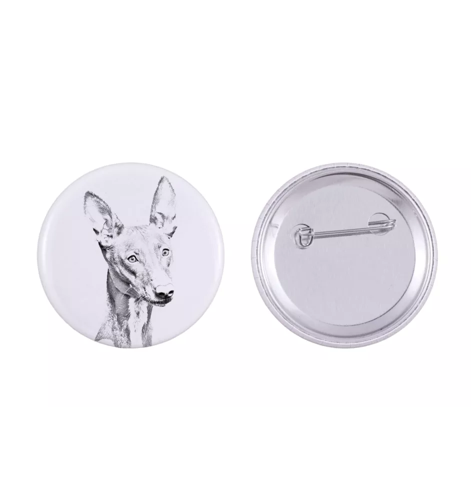 Pharaoh Hound, Kelb tal-Fenek - pin with your dog, add your own photo, Art-Dog brand