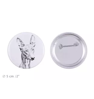 Pharaonenhund, Pharaoh Hound, Kelb tal-Fenek - Anstecknadel mit Ihrem Hund, fügen Sie Ihr eigenes Foto hinzu, Marke Art-Dog