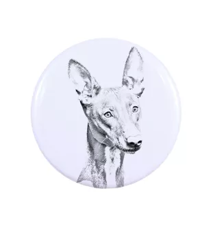 Pharaoh Hound, Kelb tal-Fenek - pin with your dog, add your own photo, Art-Dog brand