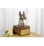 Chien du pharaon, Lévrier du pharaon - urne pour les cendres du chien avec une statuette, petite urne pour chien, urne personnalisée avec le buste du chien de la marque Art-Dog