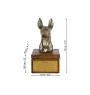 Chien du pharaon, Lévrier du pharaon - urne pour les cendres du chien avec une statuette, petite urne pour chien, urne personnalisée avec le buste du chien de la marque Art-Dog