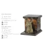 Pharaonenhund, Pharaoh Hound, Kelb tal-Fenek - Eine Urne für die Asche eines Hundes mit einer Statuette, eine elegante Urne für einen Hund, eine außergewöhnliche Urne mit dem Porträt eines Hundes von