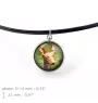 Pharaoh Hound, Kelb tal-Fenek - necklace in a box, elegant decoration, pendant from the Art-Dog brand