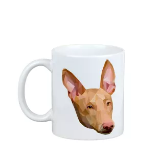 Pharaonenhund, Pharaoh Hound, Kelb tal-Fenek - Becher mit einem Bild und dem Schriftzug geometrischer Hund Art-Dog