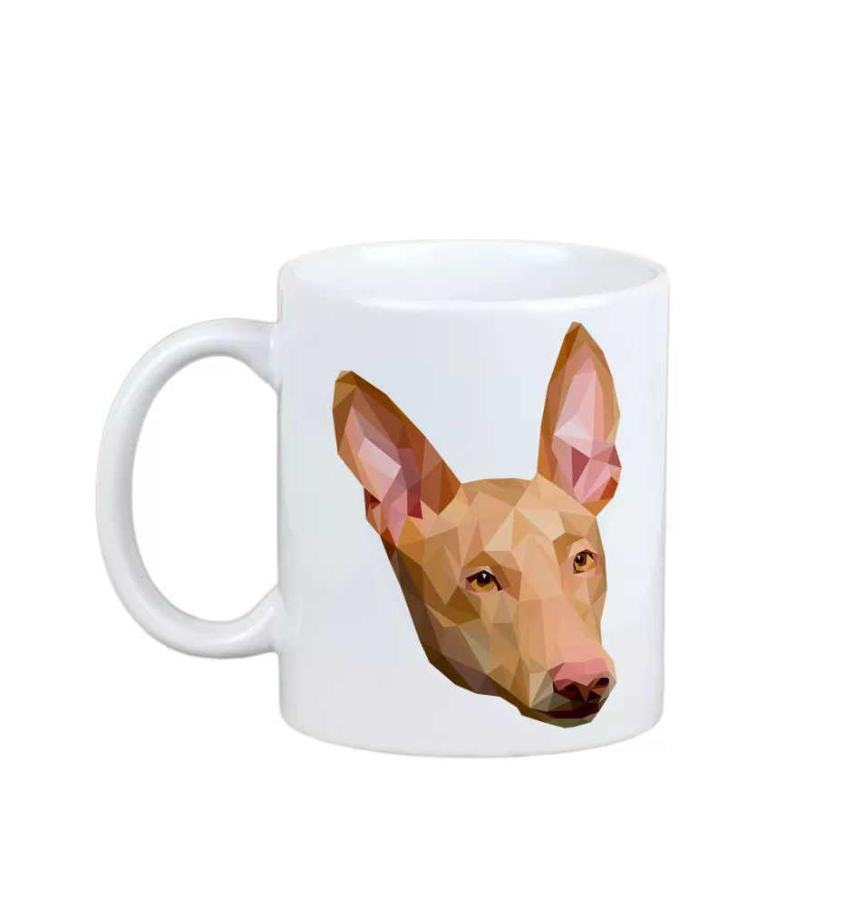 Pharaonenhund, Pharaoh Hound, Kelb tal-Fenek - Becher mit einem Bild und dem Schriftzug geometrischer Hund Art-Dog