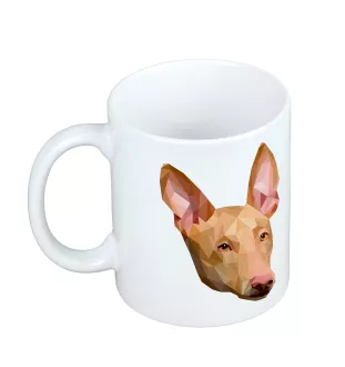 Pharaoh Hound, Kelb tal-Fenek - cup with a geometric dog image and the inscription Art-Dog