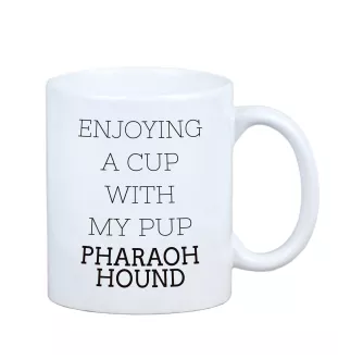 Pharaoh Hound, Kelb tal-Fenek - cup with a geometric dog image and the inscription Art-Dog
