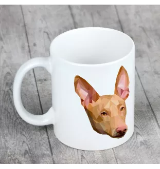 Pharaonenhund, Pharaoh Hound, Kelb tal-Fenek - Becher mit einem Bild und dem Schriftzug geometrischer Hund Art-Dog