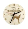 Phu Quoc Ridgeback - clock with a dog, wooden clock, wall clock for dog lovers, clock for desk and shelf, Art-Dog