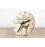 Phu Quoc Ridgeback - horloge avec chien, horloge en bois, horloge murale pour les amoureux des chiens, horloge de bureau et étagère, Art-Dog