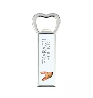 Pharaoh Hound, Kelb tal-Fenek - bottle opener with a picture and inscription for beer by Art-Dog