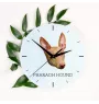 Pharaonenhund, Pharaoh Hound, Kelb tal-Fenek - geometrische Wanduhr mit Bild und Aufschrift der Marke Art-Dog