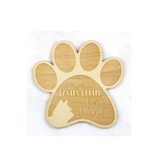 Berger de Picardie, Berger Picard - Tasse Untersetzer, graviert Untersetzer mit Hund, Geschenk für Hundeliebhaber von Art-Dog Marke