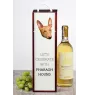 Chien du pharaon, Lévrier du pharaon - une boîte géométrique avec une photo et un texte pour le vin de la marque Art-Dog