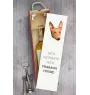 Pharaoh Hound, Kelb tal-Fenek - geometric box with a picture and inscription for wine by Art-Dog