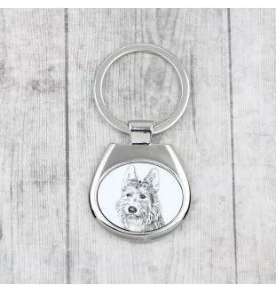 Berger de Picardie, Berger Picard - Schlüsselanhänger mit Hund, Anhänger mit Aufdruck, personalisierter Anhänger der Marke Art-Dog