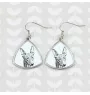 Pharaoh Hound, Kelb tal-Fenek - dog earrings, hanging earrings with a picture, personalized jewelry with Art-Dog brand print