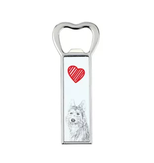 Picardy Sheepdog, Berger Picard, Picardy Shepherd - bottle opener with a dog, personalized fridge opener, unique gift for a man by Art-Dog brand