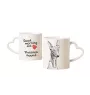 Pharaoh Hound, Kelb tal-Fenek - cup with a dog, adorable cup with a heart-shaped handle, universal gift from the Art-Dog brand