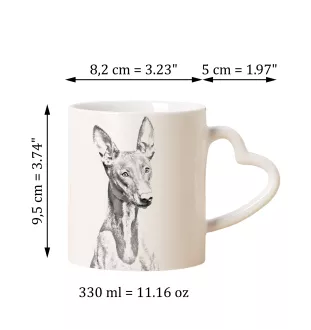 Pies faraona kubek z psem good morning serce Art-Dog