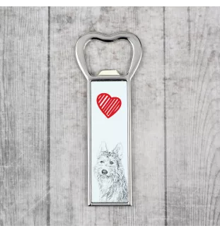 Picardy Sheepdog, Berger Picard, Picardy Shepherd - bottle opener with a dog, personalized fridge opener, unique gift for a man by Art-Dog brand