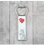 Picardy Sheepdog, Berger Picard, Picardy Shepherd - bottle opener with a dog, personalized fridge opener, unique gift for a man by Art-Dog brand