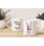 Chien du pharaon, Lévrier du pharaon - tasse avec chien, une tasse adorable avec une anse en forme de cœur, un cadeau universel de la marque Art-Dog