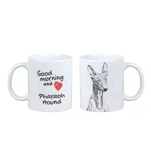 Pharaoh Hound, Kelb tal-Fenek - cup with a dog, cup with a photo, personalized gift from the Art-Dog brand