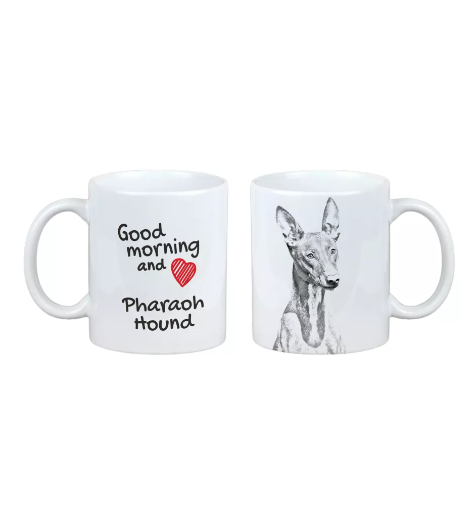 Pharaoh Hound, Kelb tal-Fenek - cup with a dog, cup with a photo, personalized gift from the Art-Dog brand