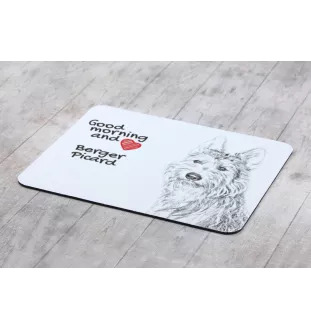 Owczarek pikardyjski podkładka pod mysz z psem Art-Dog