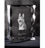 Berger de Picardie, Berger Picard - Kristall mit einem Hundebild, Glasstatuette mit einem Bild, einzigartiger Bilderrahmen der Marke Art-Dog