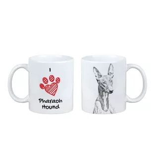 Pharaoh Hound, Kelb tal-Fenek - cup with a dog, cute cup with graphics, a gift with your photo from the Art-Dog brand