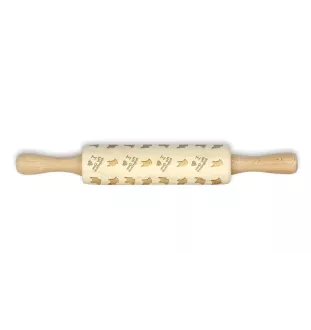 Phu Quoc Ridgeback - small rolling pin with a dog pattern, a rolling pin for children's dough, decorating ceramic clay by Art-Dog brand