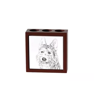 Berger de Picardie, Berger Picard - Stifthalter mit Hund, Schreibtischorganizer mit Aufdruck, personalisierte Schreibtischdekoration der Marke Art-Dog