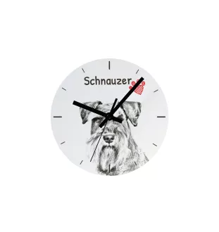 Picardy Sheepdog, Berger Picard, Picardy Shepherd - wall clock with a dog, shelf clock with a print, personalized home decoration from the Art-Dog brand