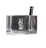 Picardy Sheepdog, Berger Picard, Picardy Shepherd - Pen stand, crystal organiser with dog photo, unique desk decoration by Art-Dog brand