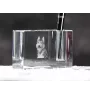 Owczarek pikardyjski penholder kryształowy z psem Art-Dog