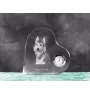 Owczarek pikardyjski zegar w kształcie serca z psem Art-Dog