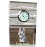 Berger de Picardie, Berger Picard - Glasuhr mit Foto, Foto eines Hundes im Kristall, personalisierte Tischuhr für das Büro der Marke Art-Dog
