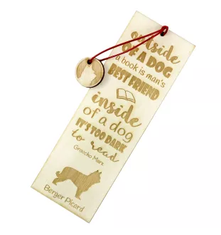 Berger de Picardie, Berger Picard - marque-page pour livre avec chien, marque-page personnalisé, cadeau pour les amateurs de livres de la marque Art-Dog