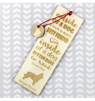 Picardy Sheepdog, Berger Picard, Picardy Shepherd - dog bookmark, personalized bookmark, gift for bookworm from Art-Dog brand