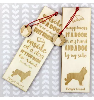 Picardy Sheepdog, Berger Picard, Picardy Shepherd - dog bookmark, personalized bookmark, gift for bookworm from Art-Dog brand