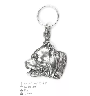 Pit Bull, American Pit Bull Terrier, Pitbull, APBT - Pendentif chien argenté, décoration de sac à main, pendentif sac à dos par la marque Art-Dog
