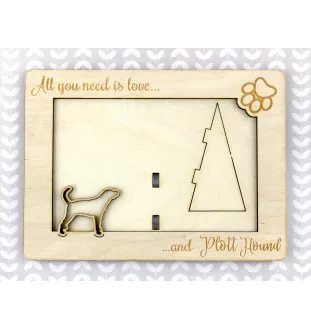 Plott Hound ramka na zdjęcie ze sklejki Art-Dog