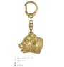 Pit Bull, American Pit Bull Terrier, Pitbull, APBT - Porte-clés doré avec chien, décoration de sac à main, accessoire de luxe de la marque Art-Dog