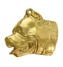 Pit Bull, American Pit Bull Terrier, Pitbull Terrier, APBT - Gilded key ring with dog in gift box, handbag decoration, luxury accessory by Art-Dog brand