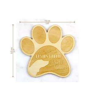 Plott Hound - Sous-verre mug, sous-verre gravé avec chien, cadeau pour amoureux des chiens par la marque Art-Dog